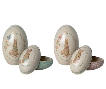 Easter egg set, Metal - 2 ass