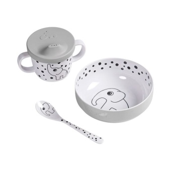 Matset First Meal Happy Dots - Grey