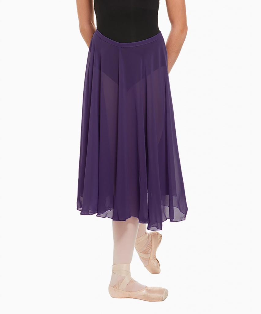 11151W Rundskuren chiffongkjol