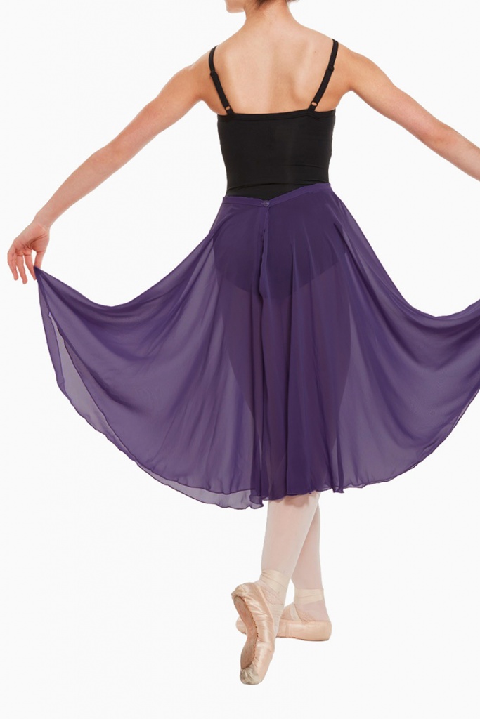 11151W Rundskuren chiffongkjol