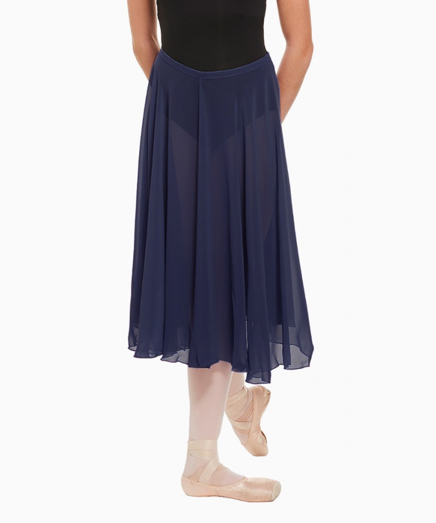 11151W Rundskuren chiffongkjol