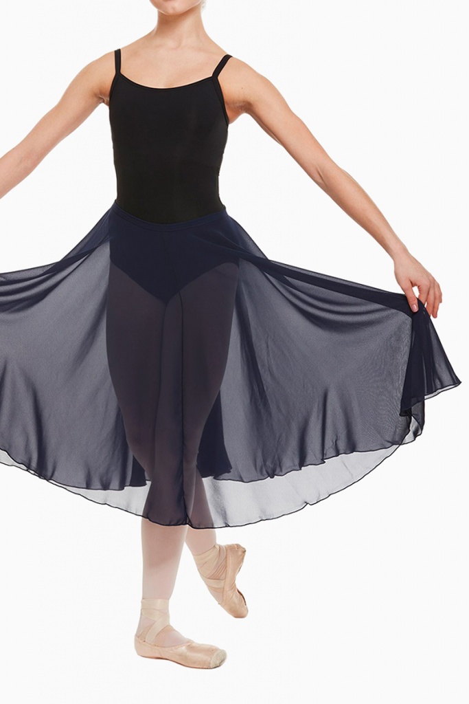 11151W Rundskuren chiffongkjol