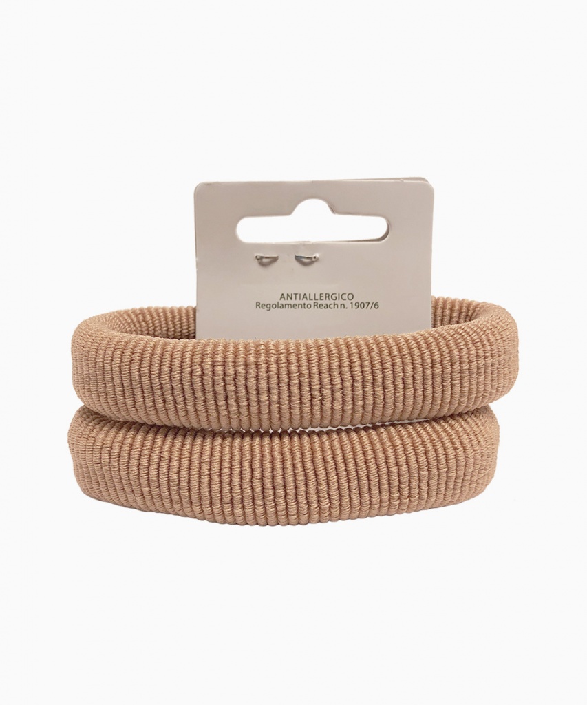 Hårsnodd 2-pack Ljusbeige