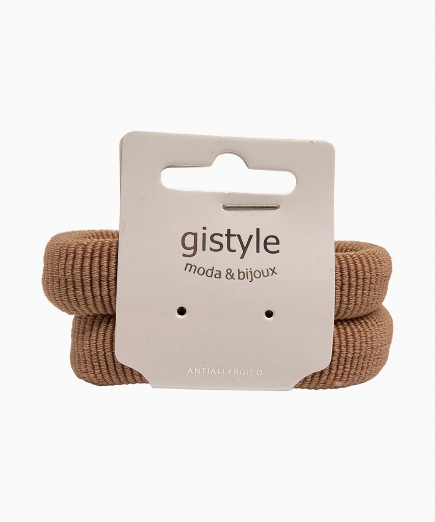 Hårsnodd 2-pack Mörkbeige