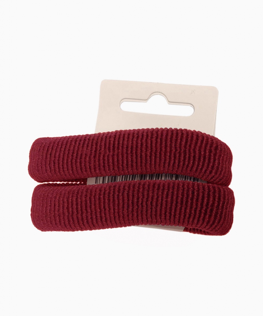 Hårsnodd 2-pack Vinröd
