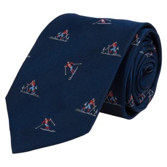 Portia Blue Ski Silk Tie