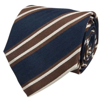 Portia Blue Striped Silk Tie