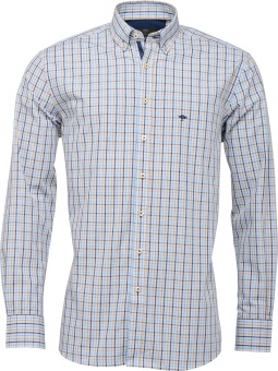 Fynch Hatton Light Weight Summer Check B.D Taupe Small Check