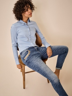Mosmosh Naomi Wave Jeans Blue Regular