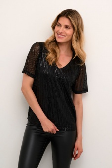 Kaffe Bolette Blouse V-neck Black deep