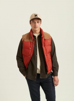 Morris Holborn Down Vest Red
