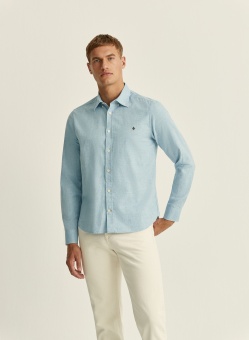 Morris Watts Flannel Shirt BD Light Blue