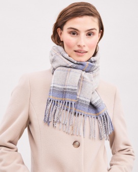 Newhouse Western Isles Scarf Blue Sea
