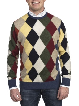 Hansen&Jacob Harlequin Geelong Knit Multi Colour