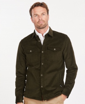 Barbour Cord Overshirt Oliv