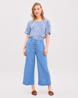 Newhouse Blanche Line Pants Light Indigo