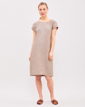 Newhouse Blanche Linen Dress Straw
