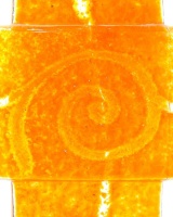 Glaskors "spiral" 11 x 8 cm (med hållare för värmeljus)