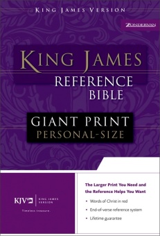 Holy Bible, King James Reference Bible, Giant Print Personal-Size (Black)