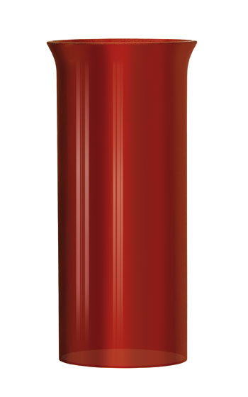 Lampglas rött