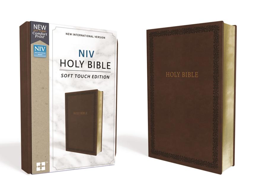 NIV Holy Bible Soft Touch Edition, brown