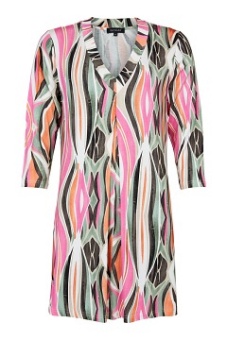 Tunika pink/dark green