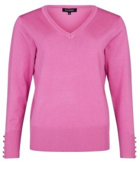 Pullover v-hals pink