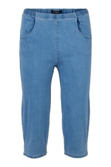 Capribyxa jeansblå