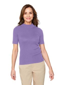 Pullover kort ärm light purple
