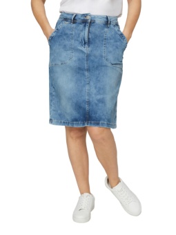 Jeanskjol light blue denim
