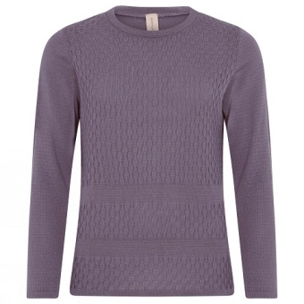 Pullover struktur mulberry lilac