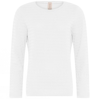 Pullover Structured white