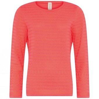 Pullover Structured shell pink