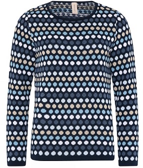 Pullover dotted marine blue 