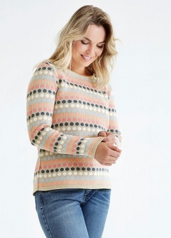 Pullover dotted bark beige