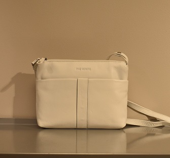 Väska crossover medium horizontal white