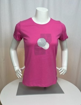 Topp bomull cirkel magenta