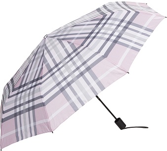 Paraply rosa/randig