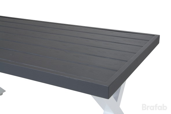 Weldon soffbord 120x75 vit/grå