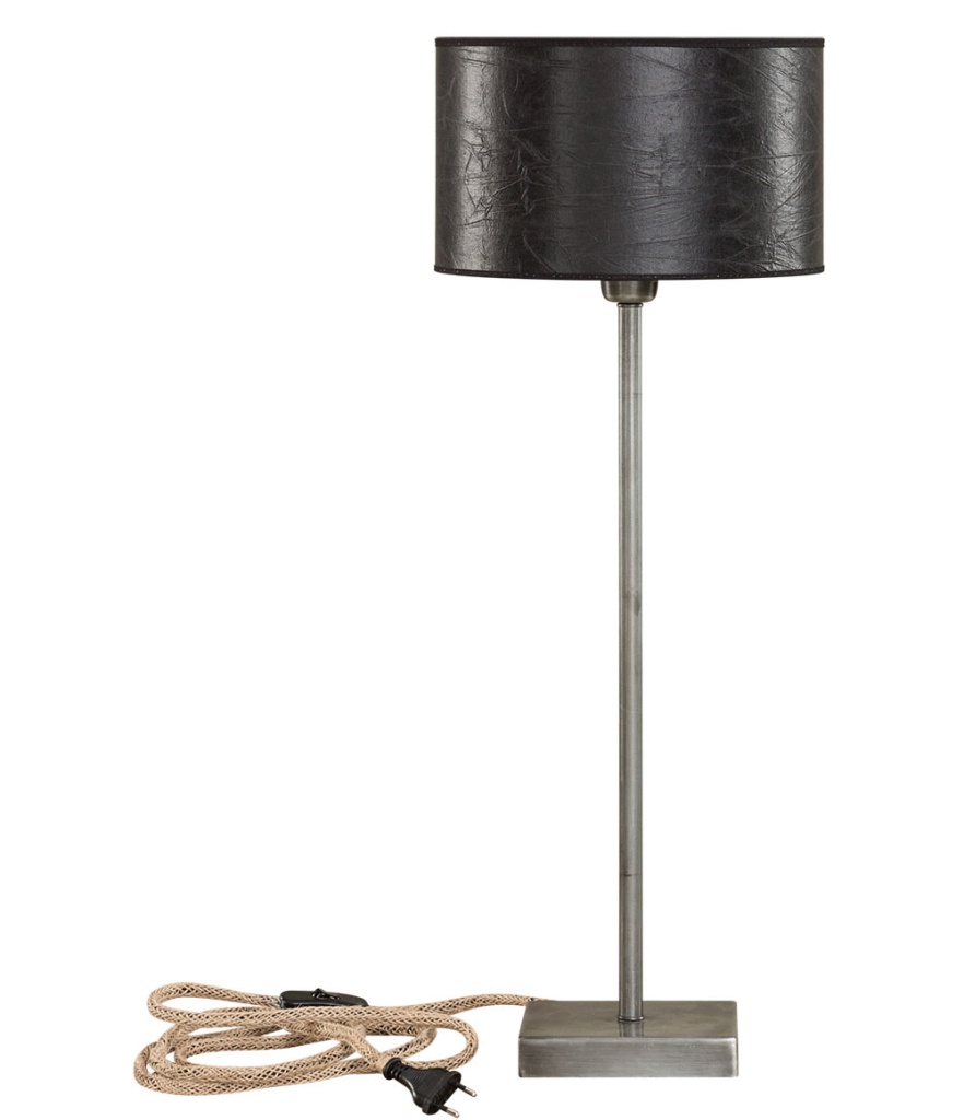 Pewter bordslampa låg