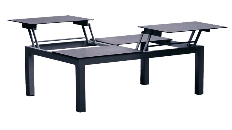 Sedona soffbord 4-lift charcoal