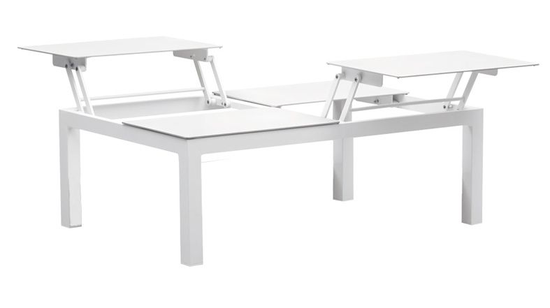 Sedona soffbord 4-lift white