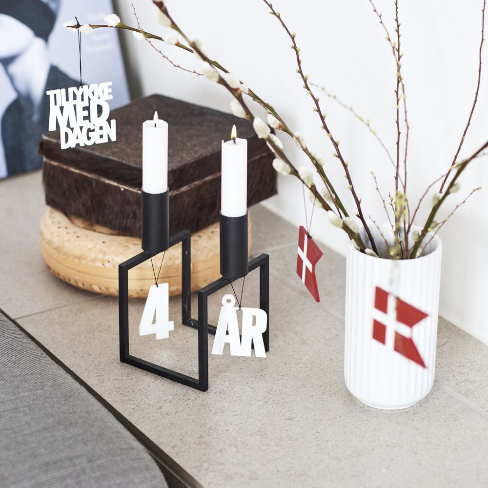 Felius Design Dekoration siffror 0-9 år Vit