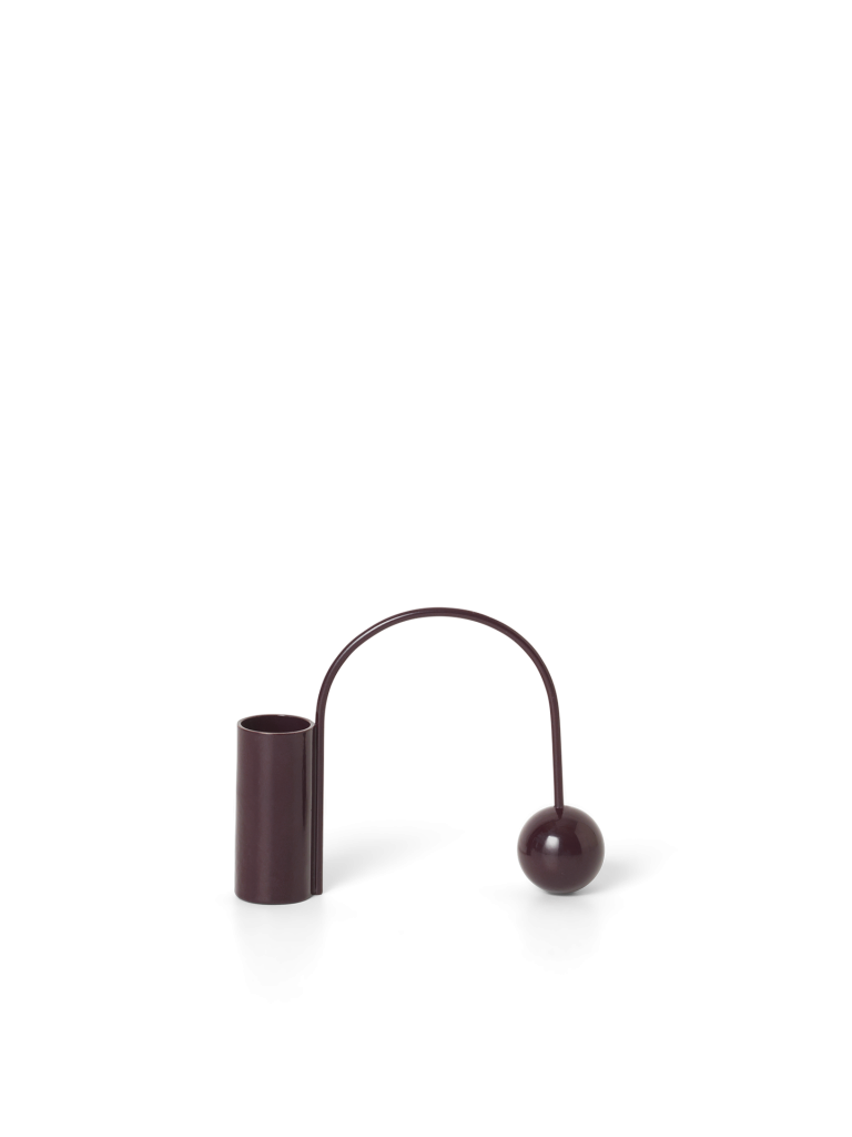 Ferm Living Balance Candle Holder Dark Aubergin