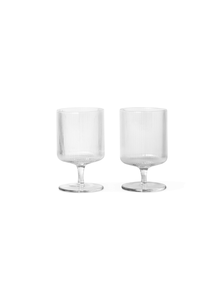 Ferm Living Ripple Wine Glass 2-pack