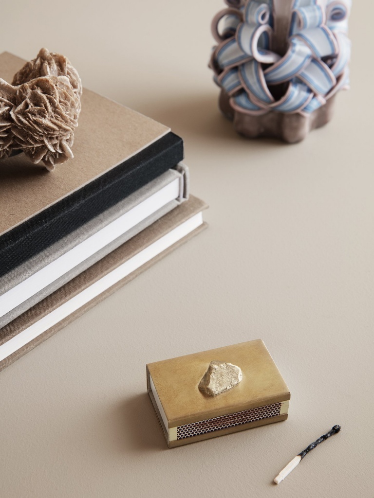 Ferm Living Stone Tändsticksask Brass