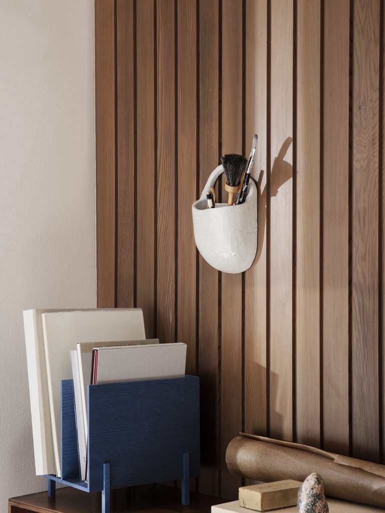 Ferm Living Speckle Wall Pocket Off White