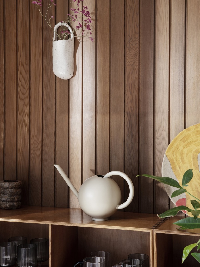 Ferm Living Speckle Wall Vase Off White
