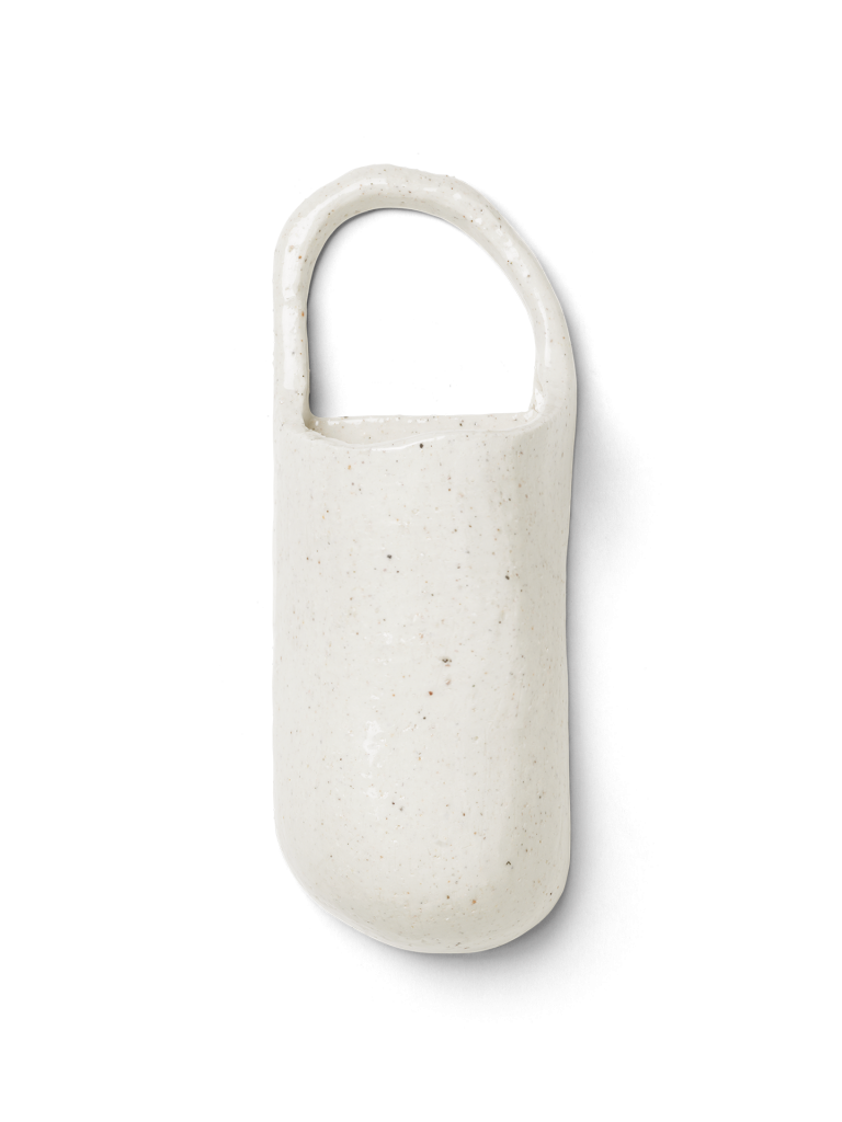 Ferm Living Speckle Wall Vase Off White