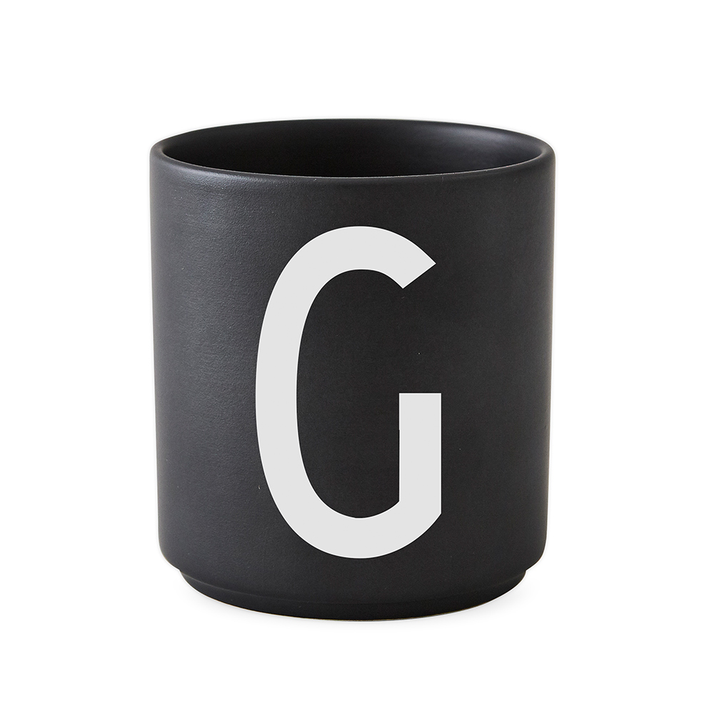Design Letters Porslin Mugg G Svart